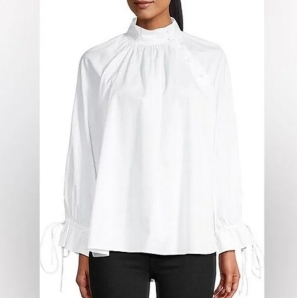 HARSHMAN White Women's Top Bianca Blouse - Picture 2 of 13